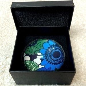 Lucy Lu "Retro Floral" Paperweight
